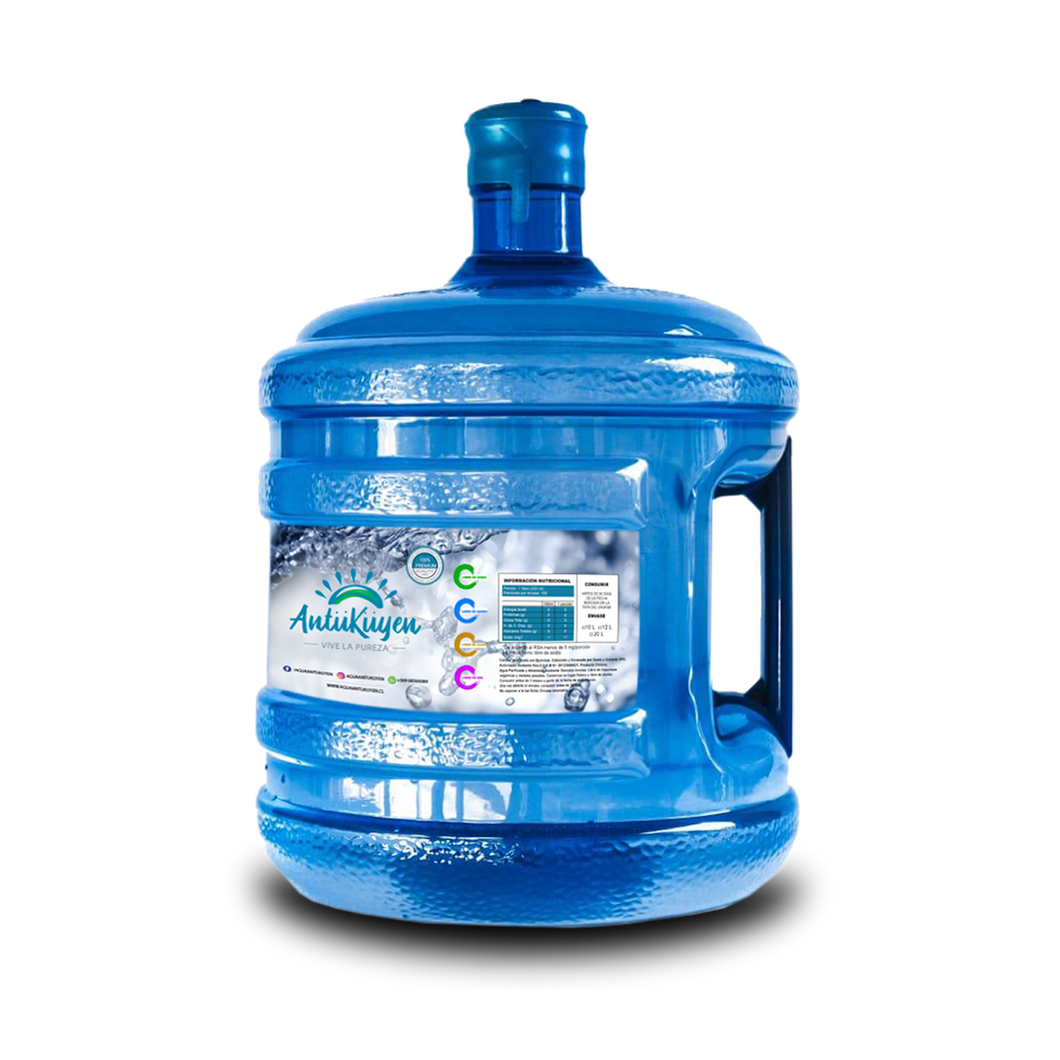 Recarga de agua purificada para bidones de 12 litros