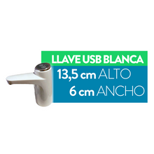 Cargar imagen en el visor de la galería, Llave USB dispensador 600 ml - Blanca
